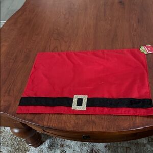 Festive Red Santa Table place mat